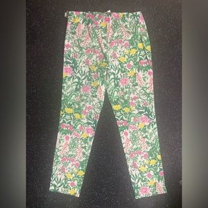 Talbots flower capris-size 4
